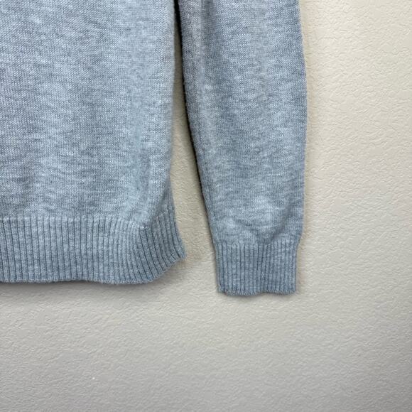 TALBOTS Wool Blend  Women's Sz L Christmas Gray Bird Seasons Tweetings Sweater - Picture 10 of 14